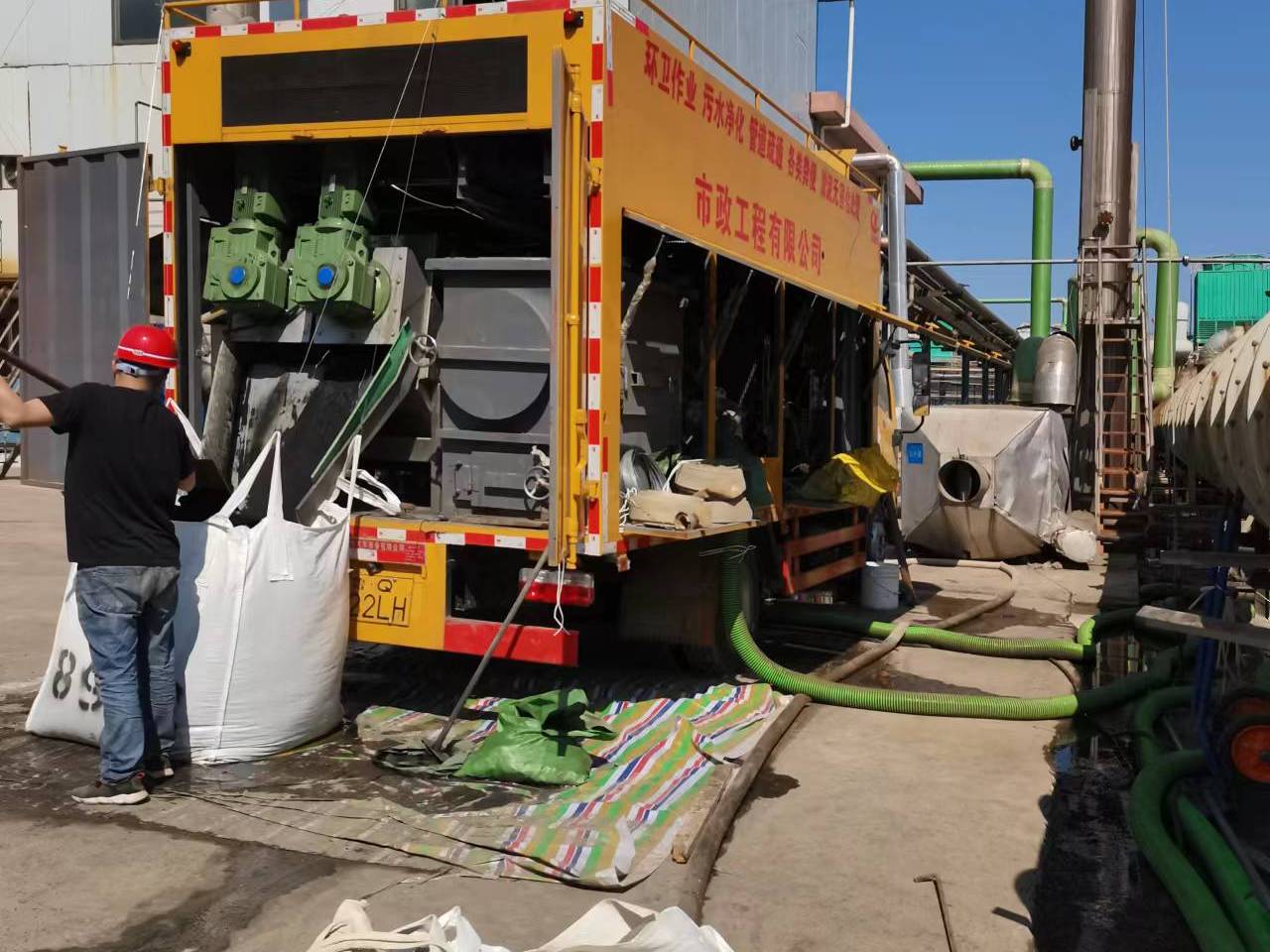 汕尾淤泥压干处理